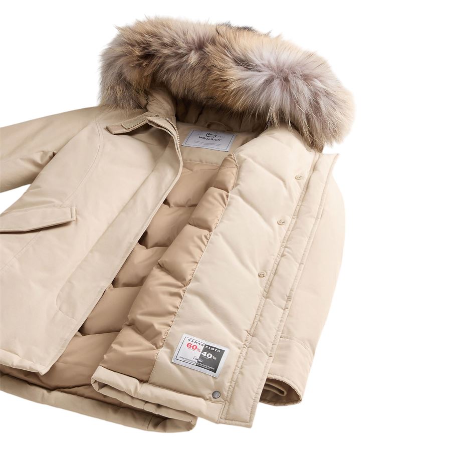 Arctic Parka in Ramar Cloth con pelliccia removibile Woolrich | CFWWOU0538OXT